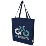 Madras 140 g/m² GRS recycled cotton gusset tote bag - Image 30