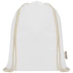 Oregon 140 g/m² GRS recycled cotton drawstring bag - Image 2