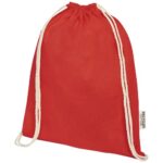 Oregon 140 g/m² GRS recycled cotton drawstring bag - Image 11