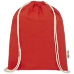 Oregon 140 g/m² GRS recycled cotton drawstring bag - Image 12