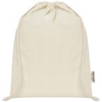 Oregon 140 g/m² GRS recycled cotton drawstring bag - Image 7