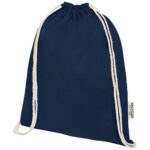Oregon 140 g/m² GRS recycled cotton drawstring bag - Image 16