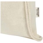 Oregon 140 g/m² GRS recycled cotton drawstring bag - Image 9