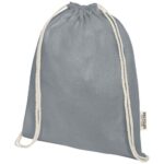 Oregon 140 g/m² GRS recycled cotton drawstring bag - Image 21