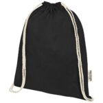 Oregon 140 g/m² GRS recycled cotton drawstring bag - Image 26