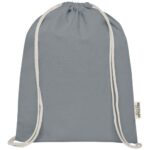 Oregon 140 g/m² GRS recycled cotton drawstring bag - Image 22