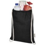 Oregon 140 g/m² GRS recycled cotton drawstring bag - Image 29