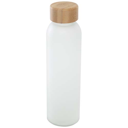 175984266384820 Lume 500 ml matte soda lime glass bottle with bamboo lid - Image 1