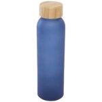Lume 500 ml matte soda lime glass bottle with bamboo lid - Image 11
