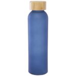 Lume 500 ml matte soda lime glass bottle with bamboo lid - Image 13