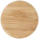 Lume 500 ml matte soda lime glass bottle with bamboo lid - Image 5