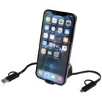 Chechia 5-in-1 recycled plastic 100 cm retractable data sync and 45W fast charge cable - Image 15