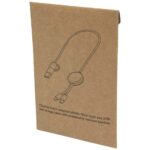 Chechia 5-in-1 recycled plastic 30 cm data sync and 27W fast charge cable with bamboo details - Image 3