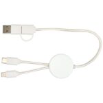 Citala 5-in-1 recycled plastic 30 cm data sync and 27W fast charge cable - Image 13