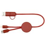 Citala 5-in-1 recycled plastic 30 cm data sync and 27W fast charge cable - Image 20