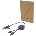 Citala 5-in-1 recycled plastic 30 cm data sync and 27W fast charge cable - Image 25