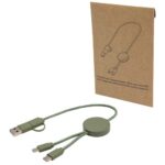 Citala 5-in-1 recycled plastic 30 cm data sync and 27W fast charge cable - Image 33
