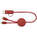 Citala 5-in-1 recycled plastic 30 cm data sync and 27W fast charge cable - Image 21