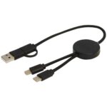 Citala 5-in-1 recycled plastic 30 cm data sync and 27W fast charge cable - Image 6
