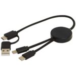 Citala 5-in-1 recycled plastic 30 cm data sync and 27W fast charge cable - Image 7