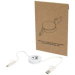 Citala 5-in-1 recycled plastic 90 cm retractable data sync and 40W fast charge cable - Image 2