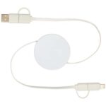 Citala 5-in-1 recycled plastic 90 cm retractable data sync and 40W fast charge cable - Image 5