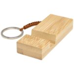Bosona bamboo phone holder with keychain - Image 5