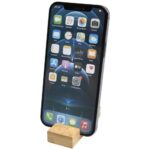 Bosona bamboo phone holder with keychain - Image 6