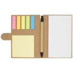 Swift sticky notes booklet with ballpoint pen (black ink) - Image 5