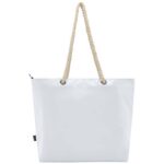 Panama GRS recycled beach cooler tote bag with cord handles 23L - Image 4
