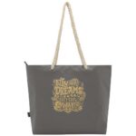 Panama GRS recycled beach cooler tote bag with cord handles 23L - Image 30
