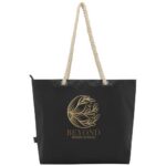 Panama GRS recycled beach cooler tote bag with cord handles 23L - Image 37