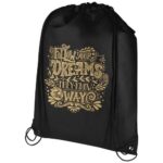 Evergreen GRS recycled non-woven drawstring bag 5L - Image 2