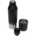 Odessy 600 ml RCS certified recycled stainless steel insulated bottle with 300 ml cup - Image 12