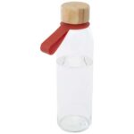 Porto 500 ml glass water bottle with silicone handle and bamboo lid - Image 6