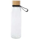 Porto 500 ml glass water bottle with silicone handle and bamboo lid - Image 23