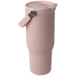 Bronx 900 ml RCS recycled stainless steel copper vacuum insulated tumbler with dual function lid - Image 9