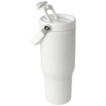 Bronx 900 ml RCS recycled stainless steel copper vacuum insulated tumbler with dual function lid - Image 6