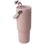 Bronx 900 ml RCS recycled stainless steel copper vacuum insulated tumbler with dual function lid - Image 14