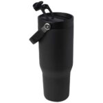 Bronx 900 ml RCS recycled stainless steel copper vacuum insulated tumbler with dual function lid - Image 35