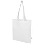 Madras Blend 140 g/m² GRS recycled cotton tote bag 7L - Image 16
