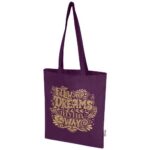 Madras Blend 140 g/m² GRS recycled cotton tote bag 7L - Image 27