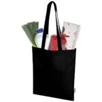 Madras Blend 140 g/m² GRS recycled cotton tote bag 7L - Image 14
