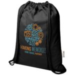 Oregon Blend 140 g/m² GRS recycled drawstring bag 5L - Image 17