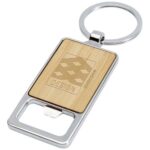 Snapper bamboo keychain with bottle opener - Image 2