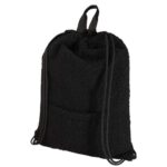 Bear GRS recycled sherpa drawstring backpack 9L - Image 7