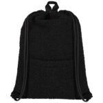 Bear GRS recycled sherpa drawstring backpack 9L - Image 9