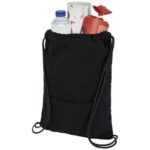 Bear GRS recycled sherpa drawstring backpack 9L - Image 10