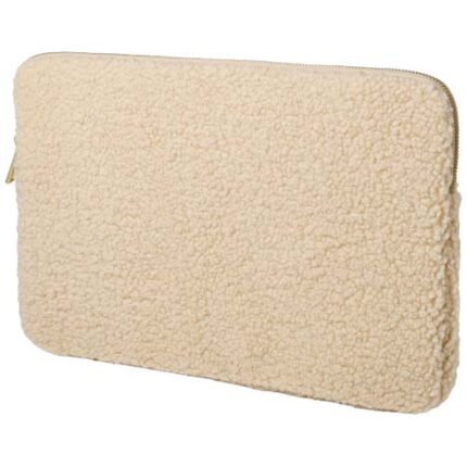 Bear 13" GRS recycled sherpa laptop sleeve 2L