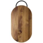 Julienne acacia wood chopping board with handle - Image 3